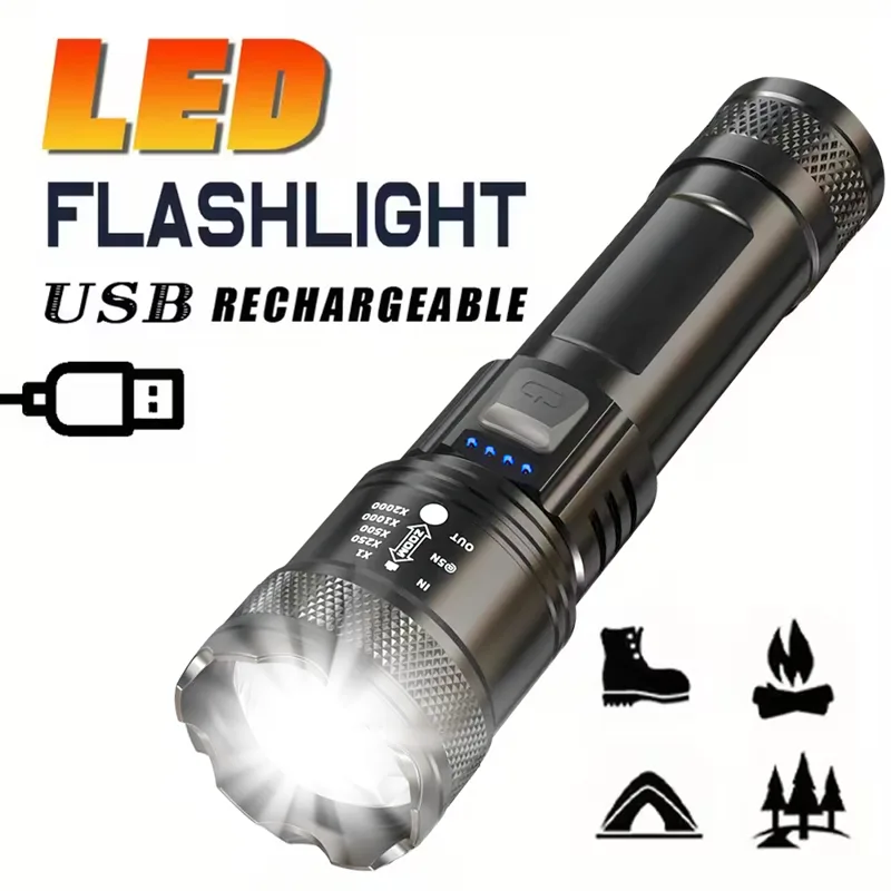 Fishing Light - Super Bright LED Flashlight USB Rechargeable