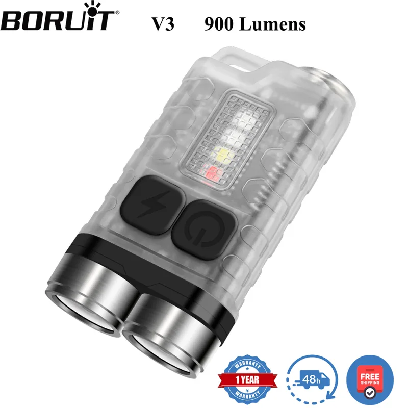 Fishing Light - BORUiT V3 LED Keychain Portable 900LM