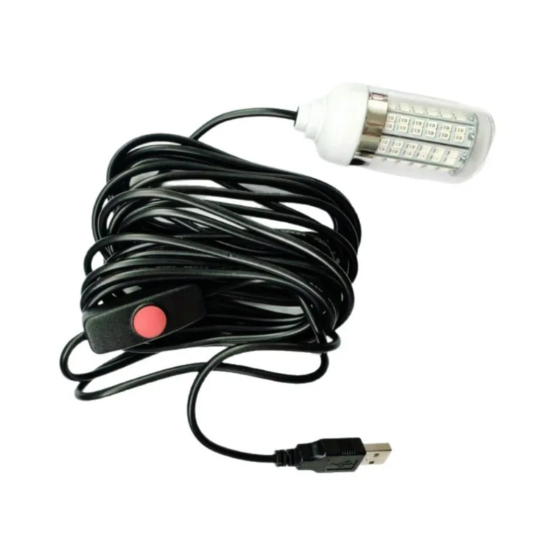Fish Finder Charger - 5V Underwater Fish Lure Lamp Green/white/blue/warm