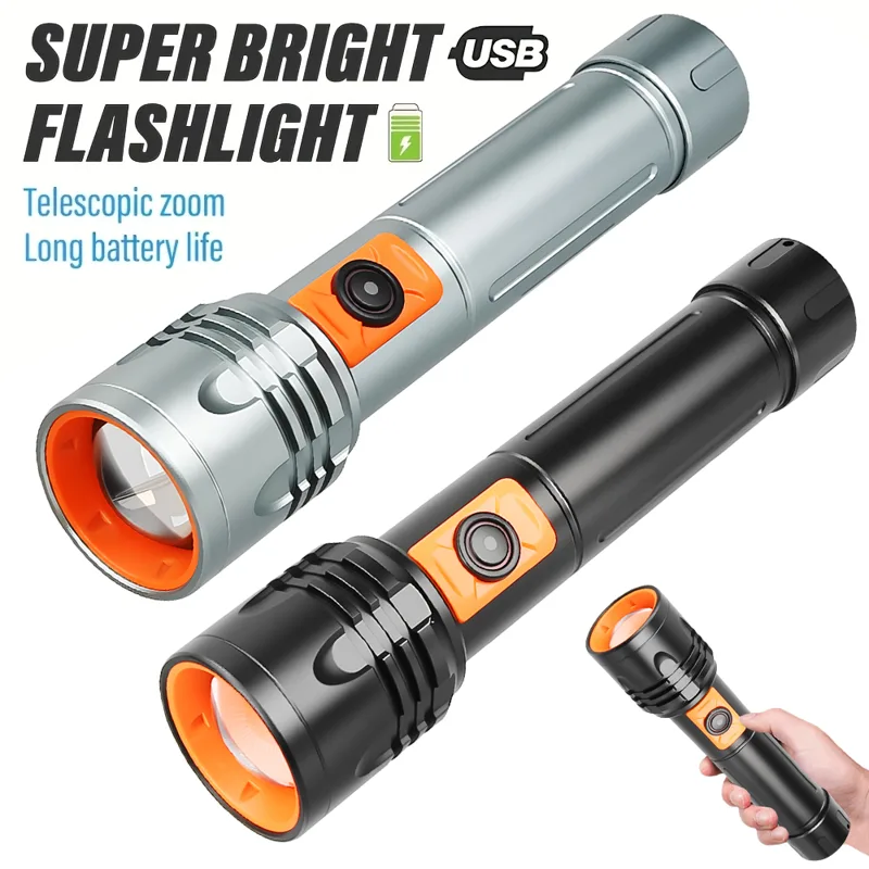 Fishing Light - High Power LED Flashlight USB Rechargeable