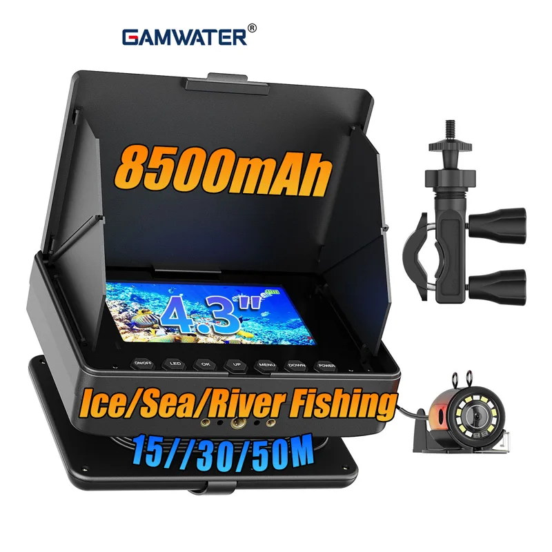 Fish Finder Battery - Underwater Fishing Camera - 15/30/50M Cable