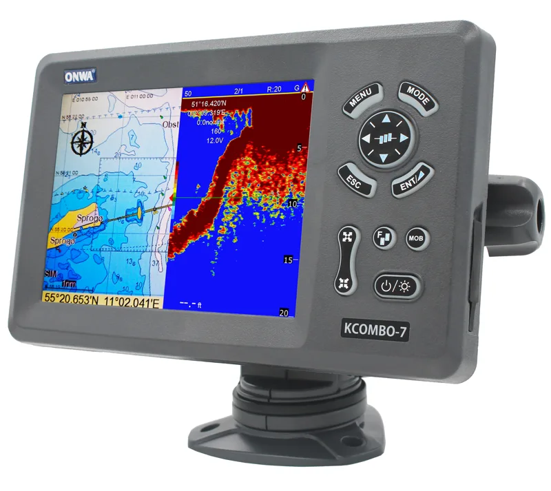 Fish Finder - ONWA KCombo-7 7inch Marine GPS Fishfinder
