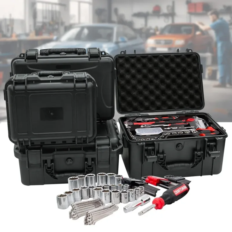 Fish Finder Case - 1 portable toolbox with pre cut