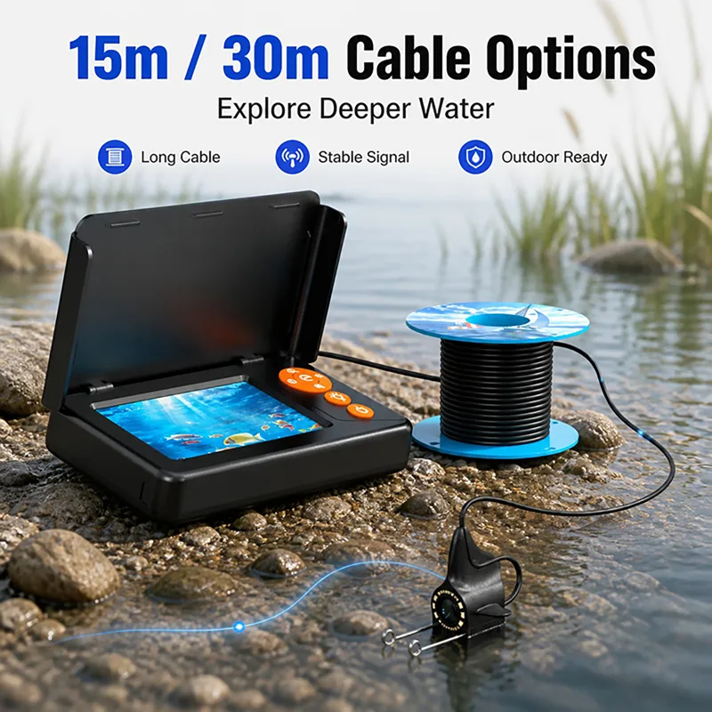 Fishing Depth Finder - 1080P HD Underwater Camera Fish Finder