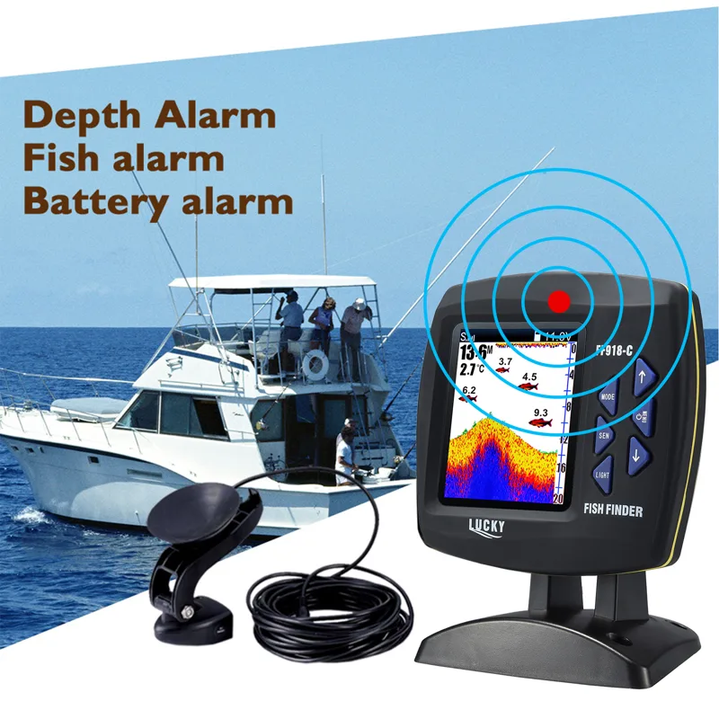 Fish Finder Wired Transducer S - Fishing Depth Finder 评论和价格