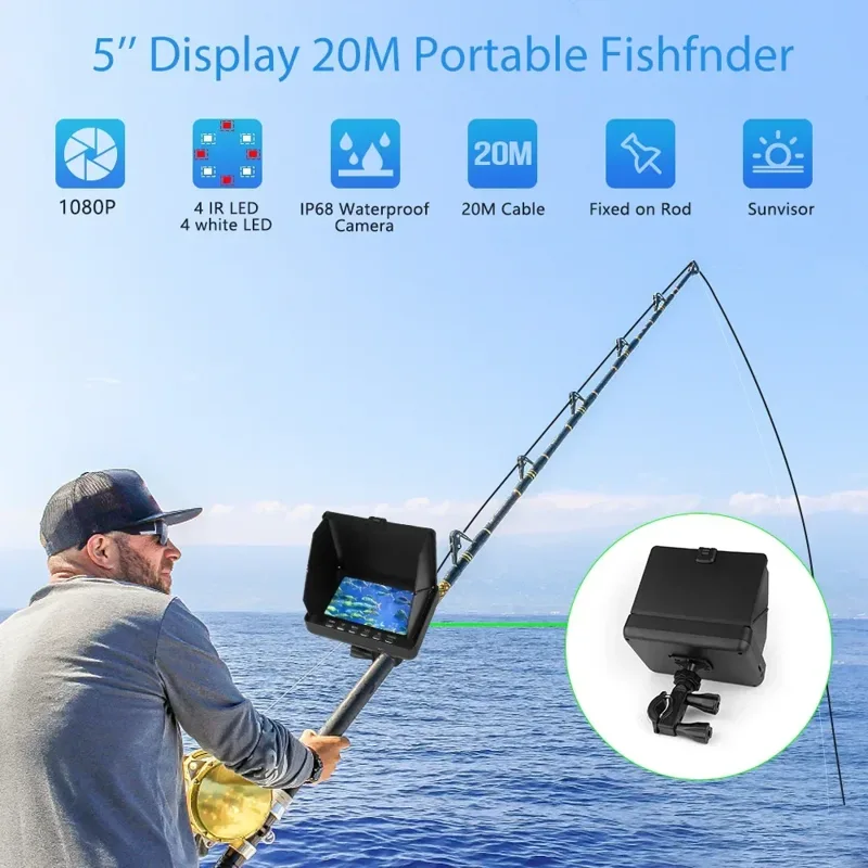 Fish Finder 5.0 Inch LCD Displ - Fishing Camera 评论和价格