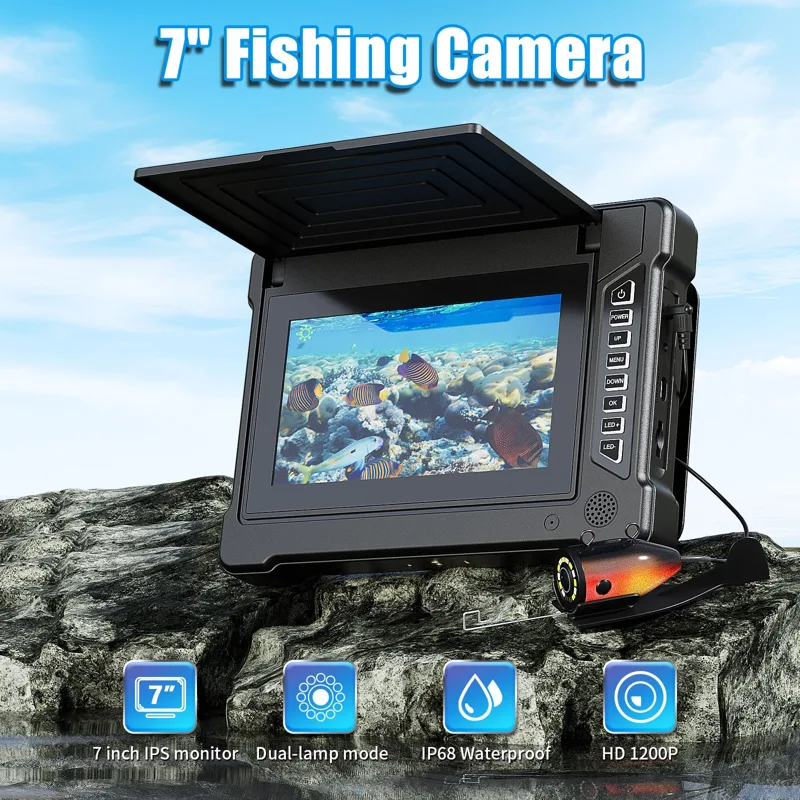 7 Inch 15M 1200TVL Underwater  - Fish Finder Cable 评论和价格