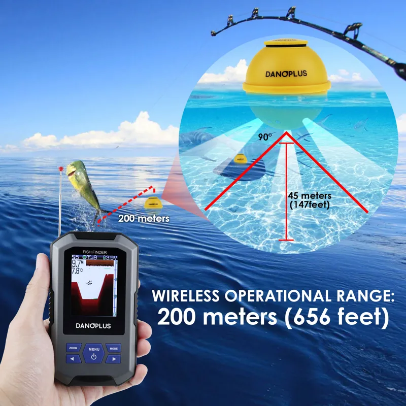 Fish Finder Wireless Sonar Sen - Fish Finder 评论和价格