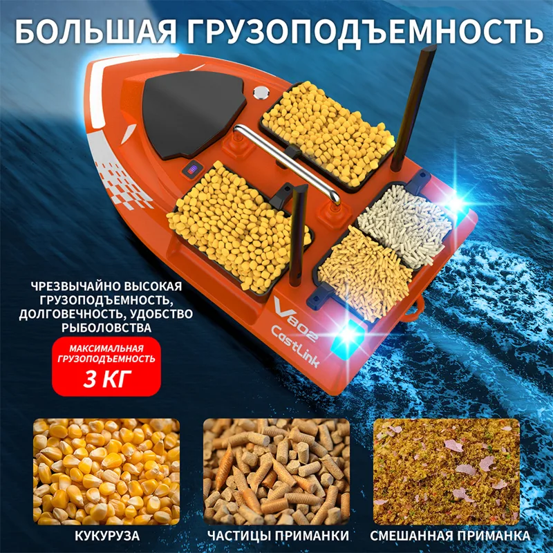 Dual Antenna RC Bait Boat 4 Ba - Fish Finder Cable 评论和价格