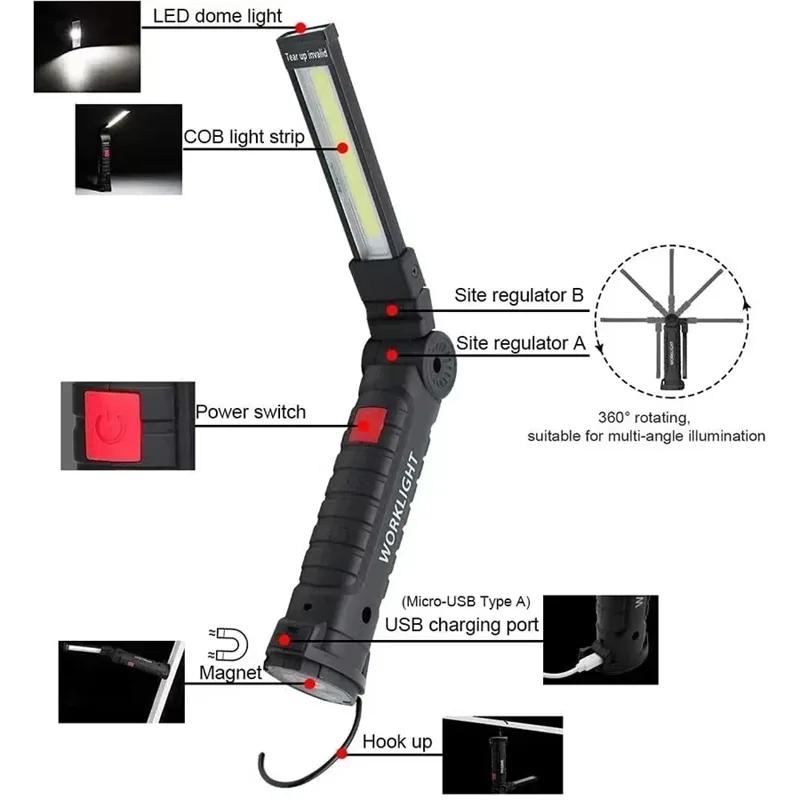 Rechargeable Magnetic Work Lig - Fishing Light 评论和价格