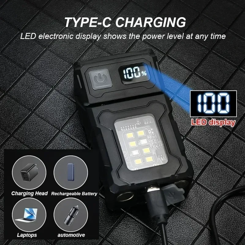 180° Rotatable LED Flashlight  - Fishing Light 评论和价格