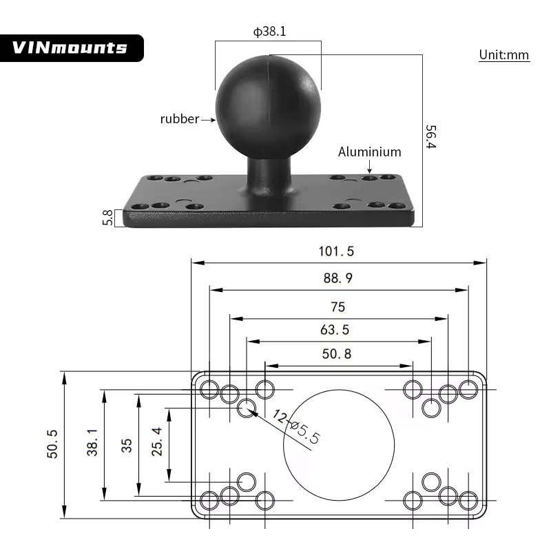 Universal Marine Electronic Fi - Fish Finder Mount 评论和价格