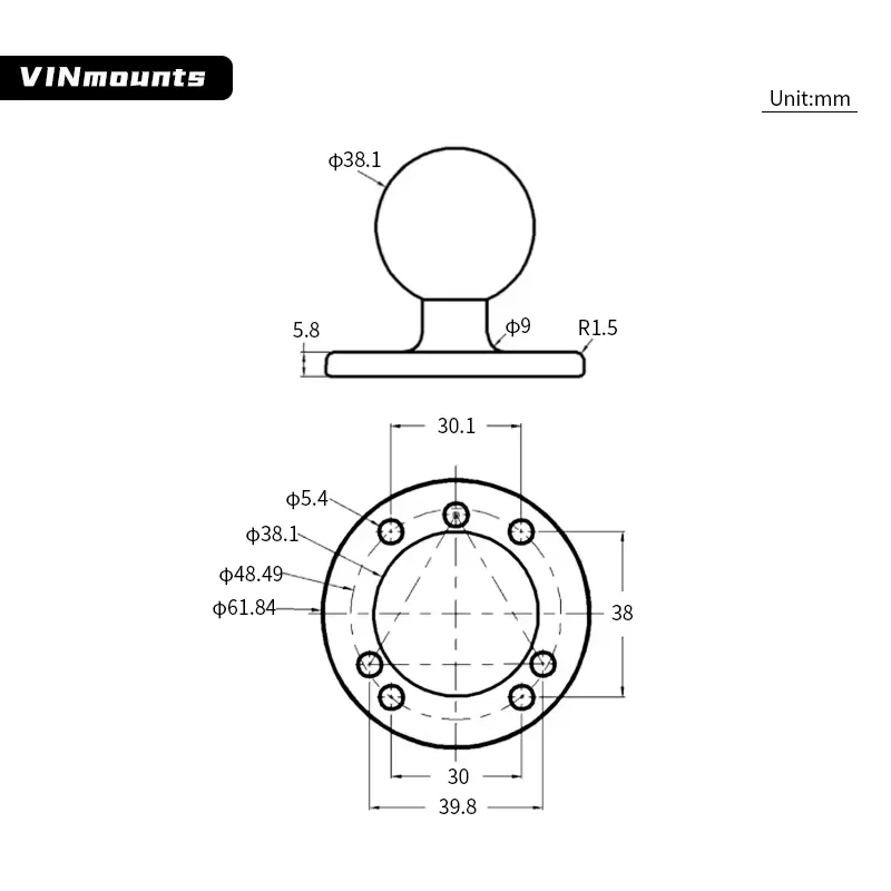 Universal Marine Electronic Fi - Fish Finder Mount 评论和价格