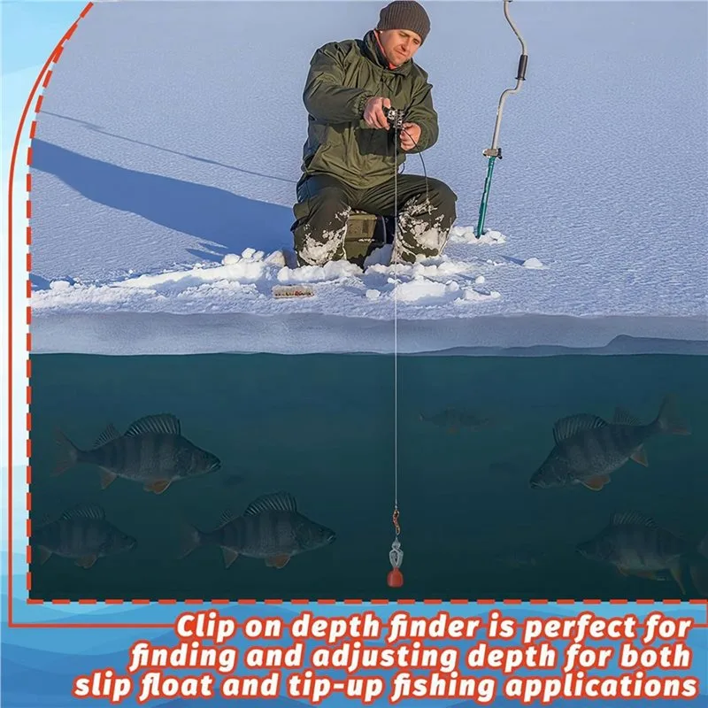 Clip-On Water Deep Gauge Instr - Fishing Depth Finder 评论和价格
