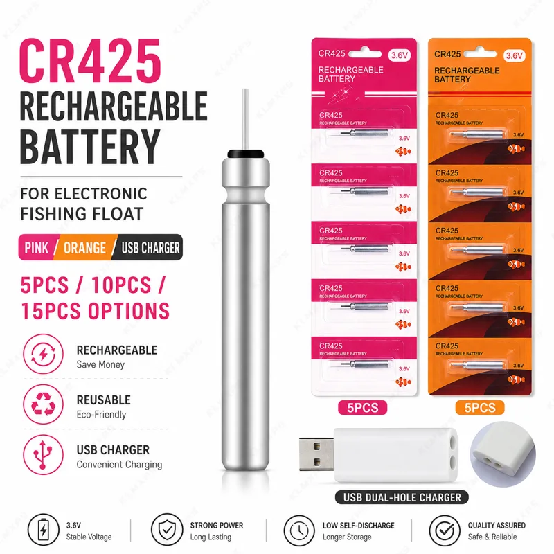 CR425 Rechargeable Battery for - Fish Finder Charger 评论和价格