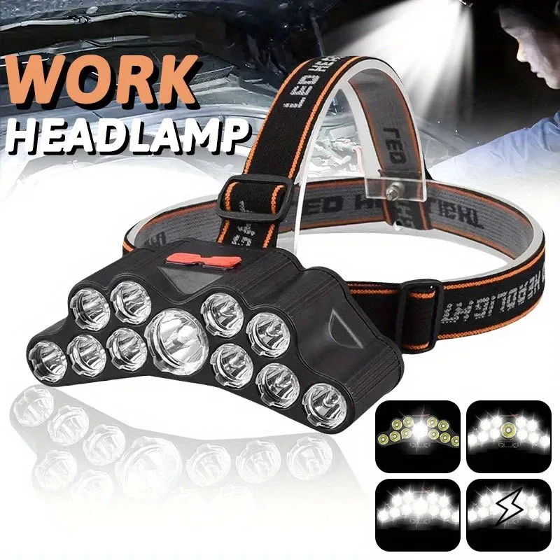 11 LED Headlamp Strong Light H - Fish Finder Battery 评论和价格