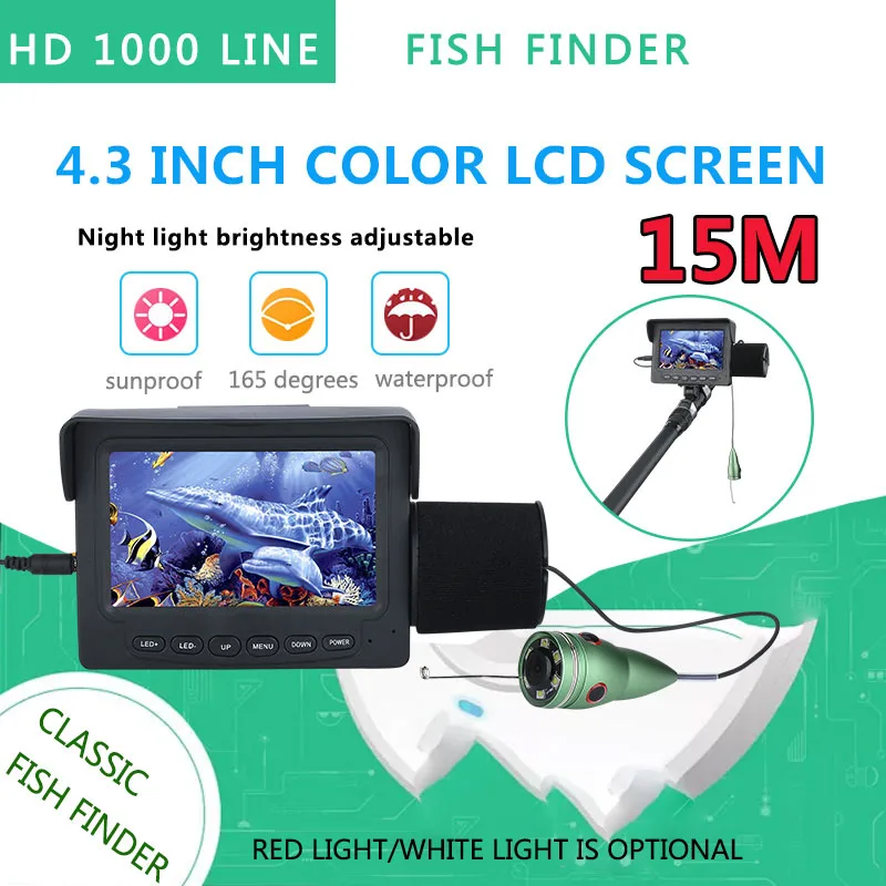 15M 1200TVL Underwater Fishing - Fish Finder Cable 评论和价格