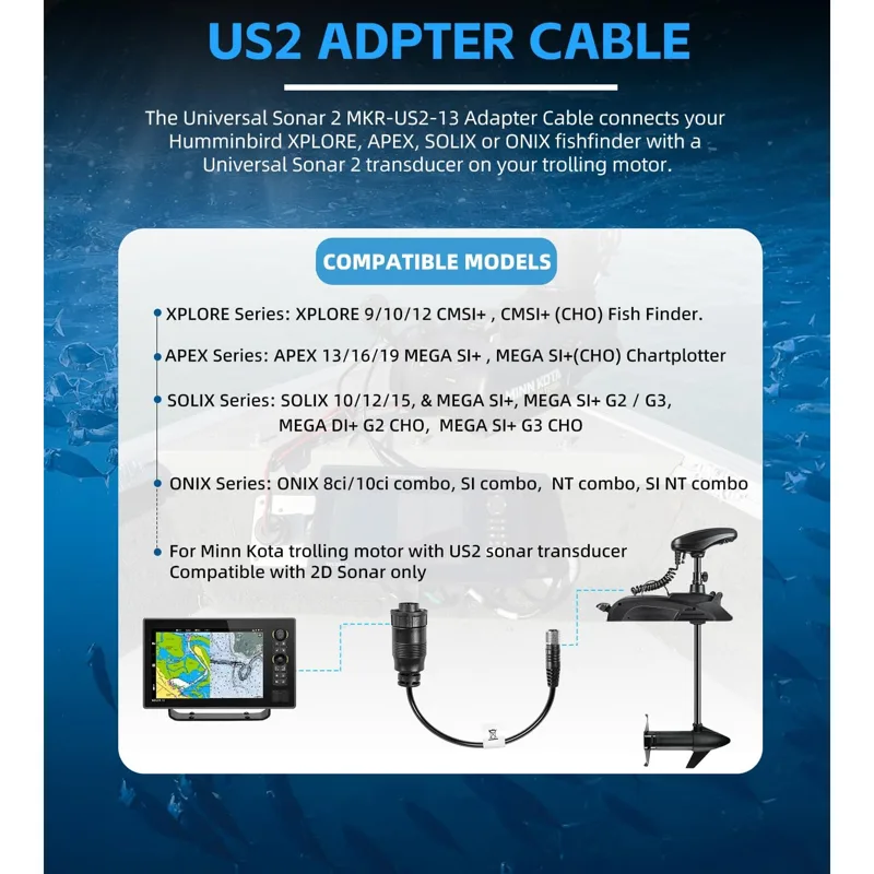 For Minn Kota MKR-US2-13 Unive - Fish Finder Cable 评论和价格
