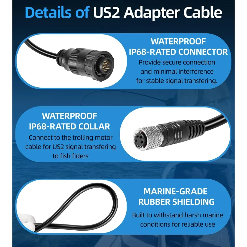 For Minn Kota MKR-US2-13 Unive - Fish Finder Cable 评论和价格