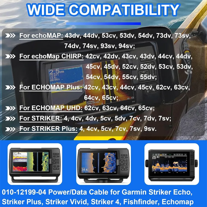 Marine 4-Pin Power Cable Conne - Fish Finder Cable 评论和价格
