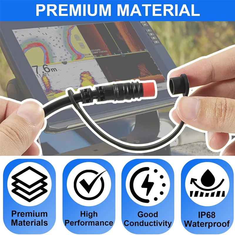 Marine 4-Pin Power Cable Conne - Fish Finder Cable 评论和价格