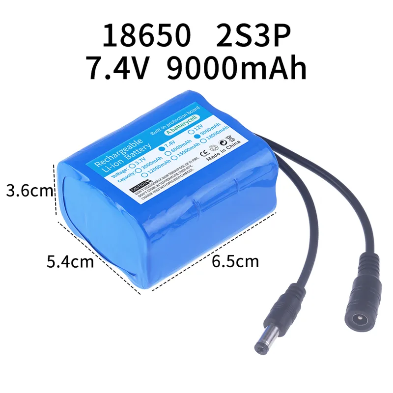 7.4V battery 3000mah/6000mah/9 - Fish Finder Charger 评论和价格