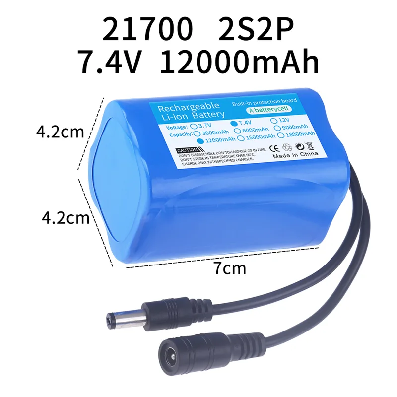 7.4V battery 3000mah/6000mah/9 - Fish Finder Charger 评论和价格