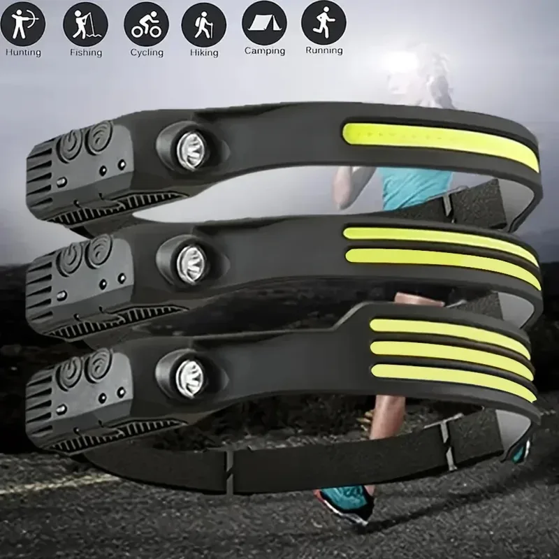 LED Sensor Headlamp Built-in B - Fish Finder Battery 评论和价格