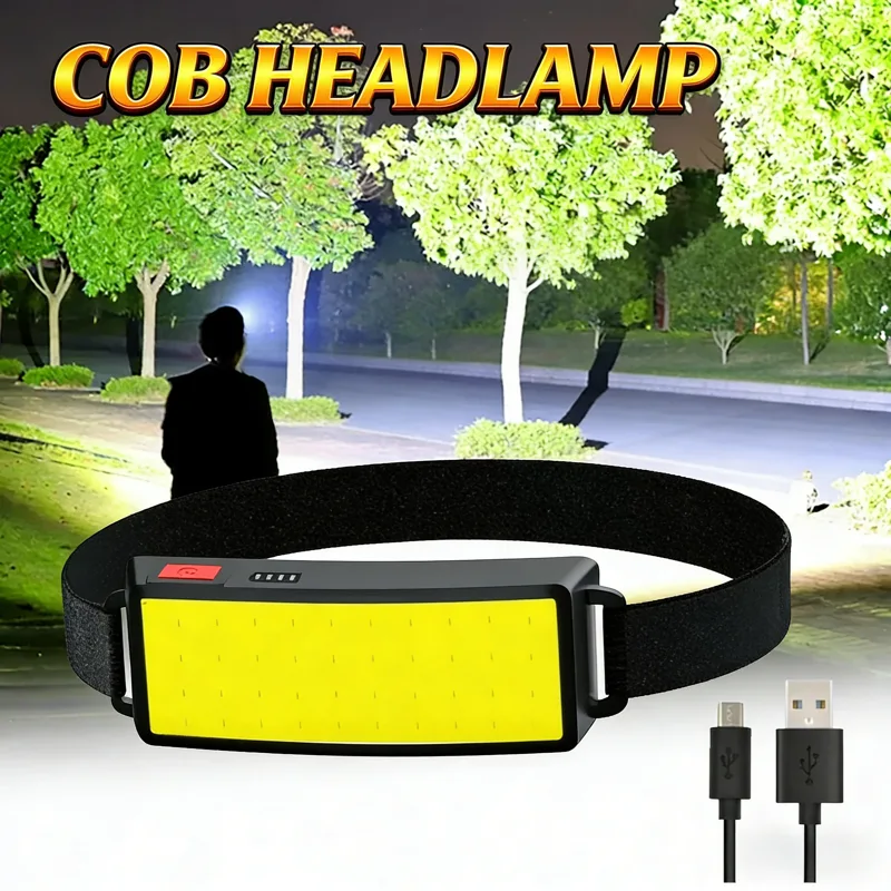 COB Portable LED Headlights Ou - Fish Finder Battery 评论和价格