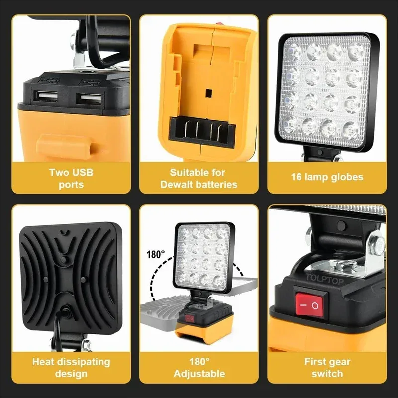 4Inch Led Light Handheld Spotl - Fish Finder Battery 评论和价格