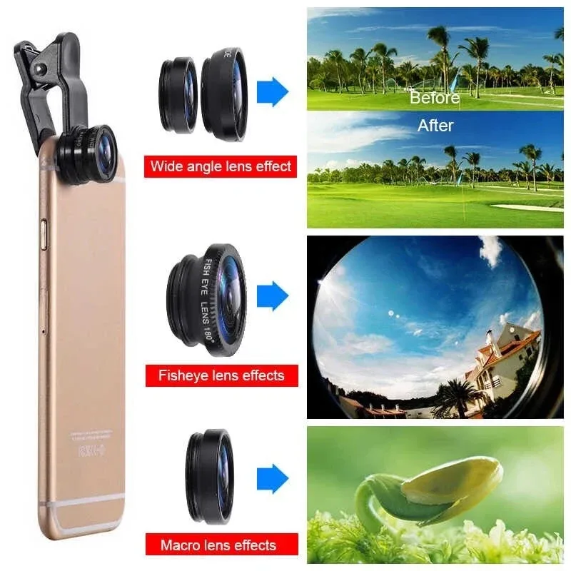3 In 1 Fisheye Phone Lens 0.67 - Fishing Camera 评论和价格