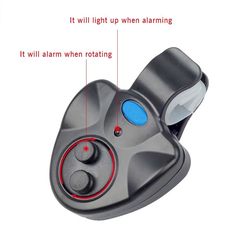 Fishing Rod Bite Alarm LED Ind - Bite Indicator 评论和价格