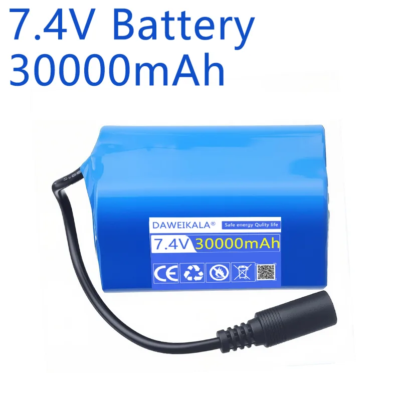 7.4V 30000mAh Battery with USB - Fish Finder Charger 评论和价格
