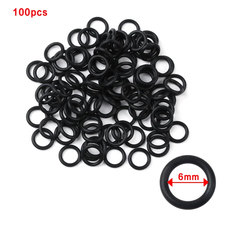 100 PCs Black Rubber O-Rings S - Bite Indicator 评论和价格