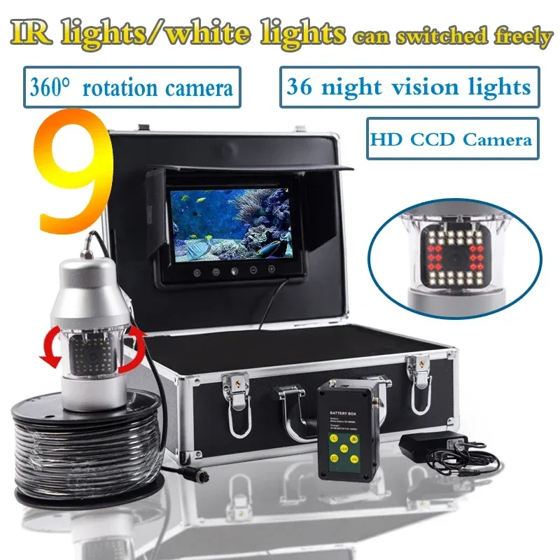 Fish finder F08A 9inch Underwa - Fishing Camera 评论和价格