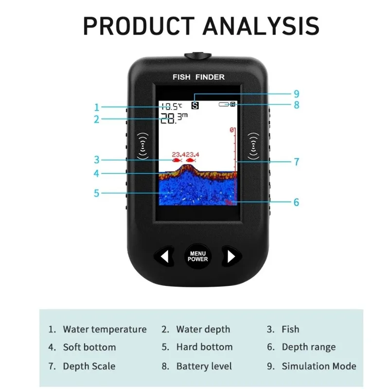 45 Degrees XF03 Fish Finders 1 - Fish Finder Portable 评论和价格