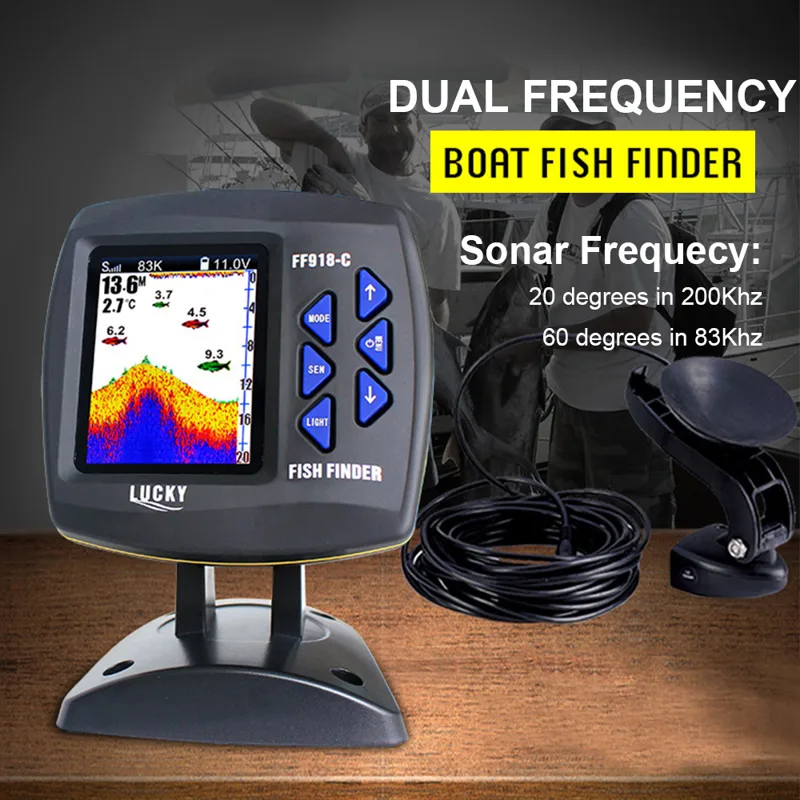 FF918-C100DS Color Screen Wire - Fishing Depth Finder 评论和价格