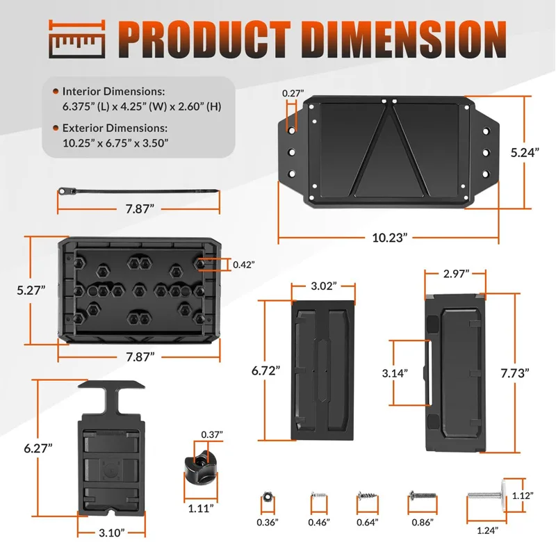Track Mounted Battery Box for  - Fish Finder Transducer 评论和价格