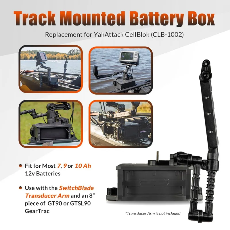 Track Mounted Battery Box for  - Fish Finder Transducer 评论和价格