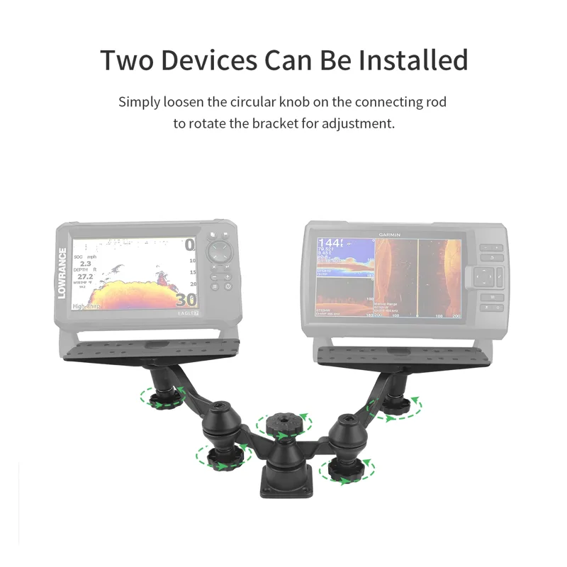 Horizontal boom dual-arm fishf - Fish Finder 评论和价格