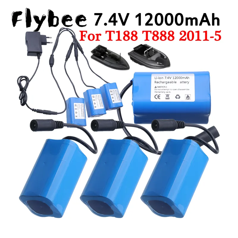 7.4V Rechargeable Bait Boat Bo - Fish Finder Battery 评论和价格
