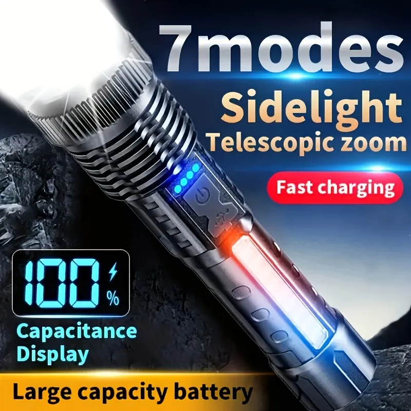 Powerful LED Flashlight Batter - Fishing Light 评论和价格