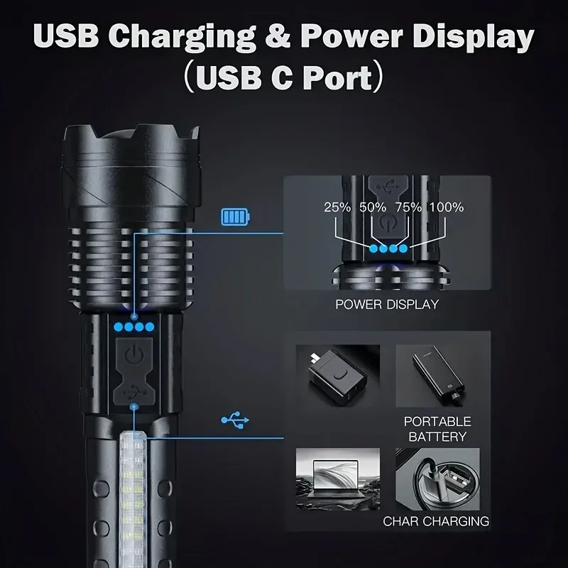 Powerful LED Flashlight Batter - Fishing Light 评论和价格