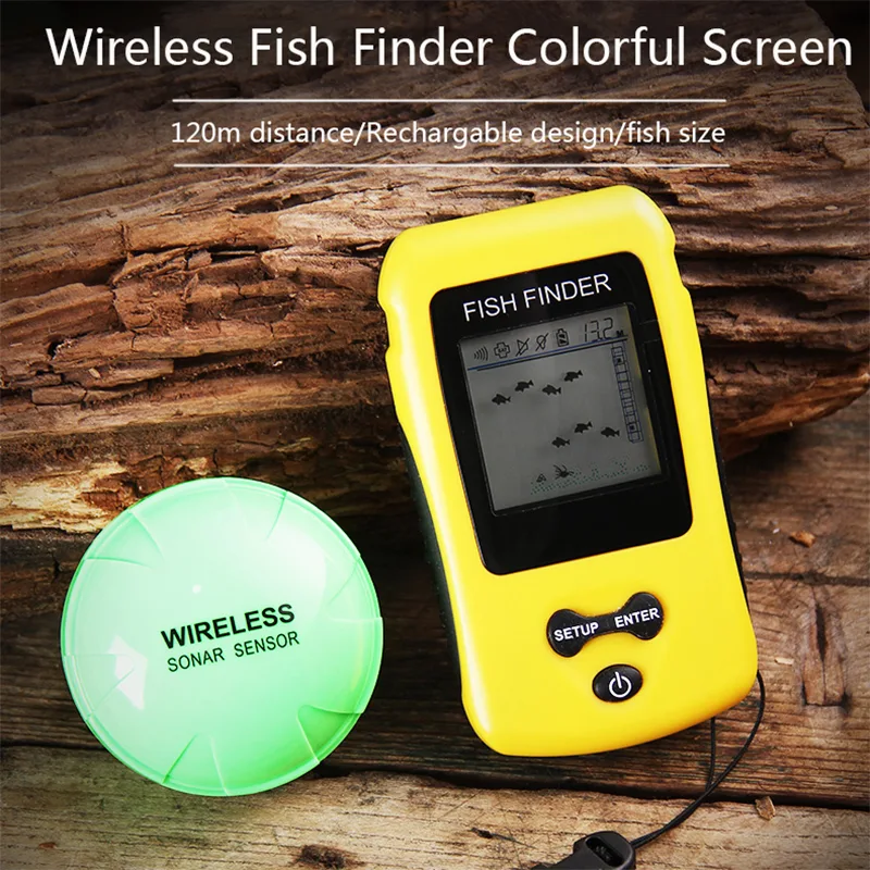 Brand New Colorful Wireless Fi - Fish Finder Transducer 评论和价格